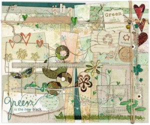 Cat Scrap: Green collab by Joanna and Creashens Cat Scrap: Green collab by Joanna and Creashens