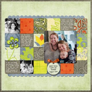 A layout using Simple Scrapper's free digital scrapbooking template template-wanda-example