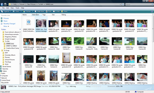 05 Monthly Folder - named files