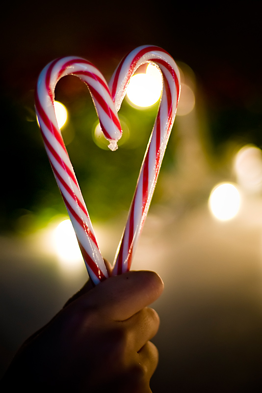 candy cane heart