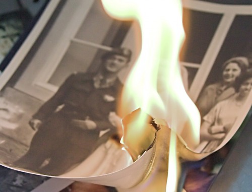 photo burning