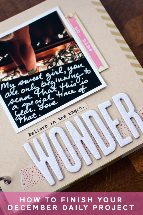 How to Finish Your December Daily Project from Simple Scrapper