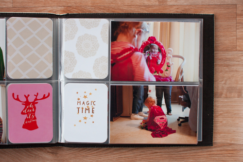 Completed Holiday Photo Album from Simple Scrapper