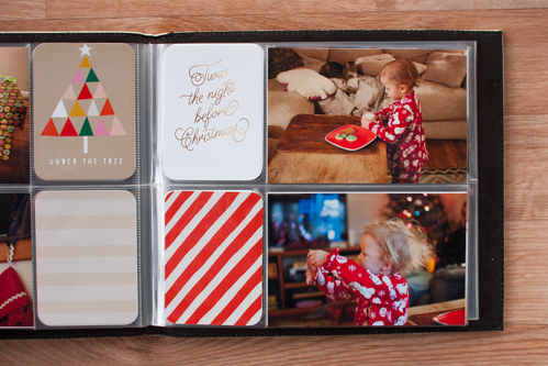 Completed Holiday Photo Album from Simple Scrapper