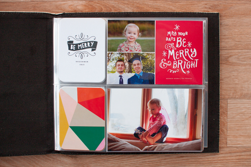Completed Holiday Photo Album from Simple Scrapper