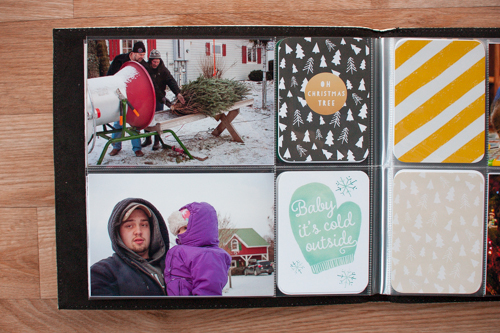 Completed Holiday Photo Album from Simple Scrapper