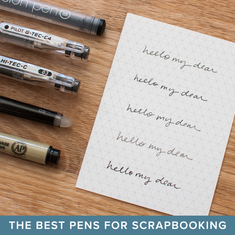 erasable pens for scrapbooking