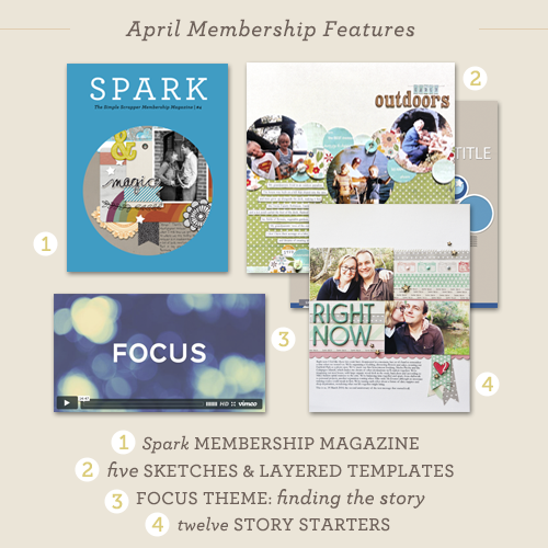 April Premium Membership at Simple Scrapper