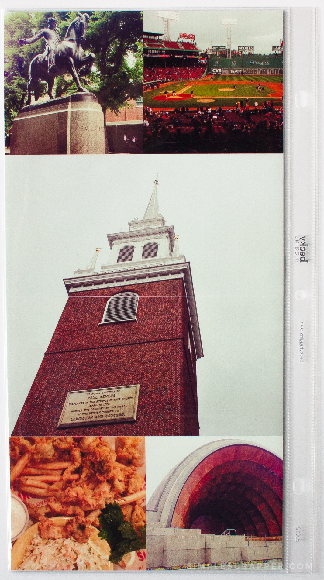 Our Boston Adventure in Photos | Simple Scrapbook Layout