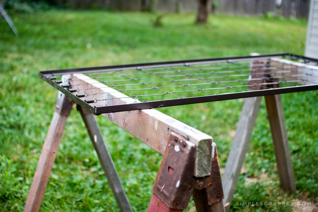 Upcycling a Crib Spring for Your Creative Workspace