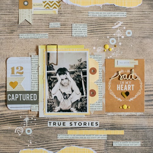 Sad in my Heart by Marinette Lesne, inspiring a sketch template for the Simple Scrapper membership