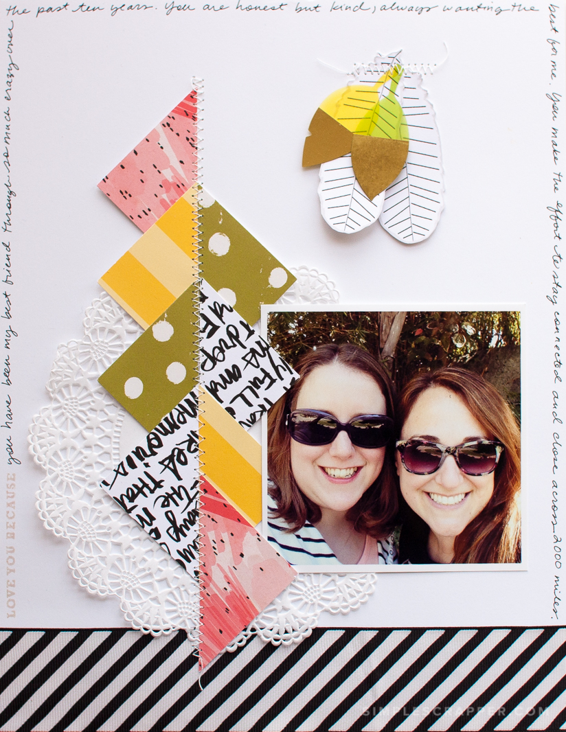 Love You Because | Simple Scrapbook Layout