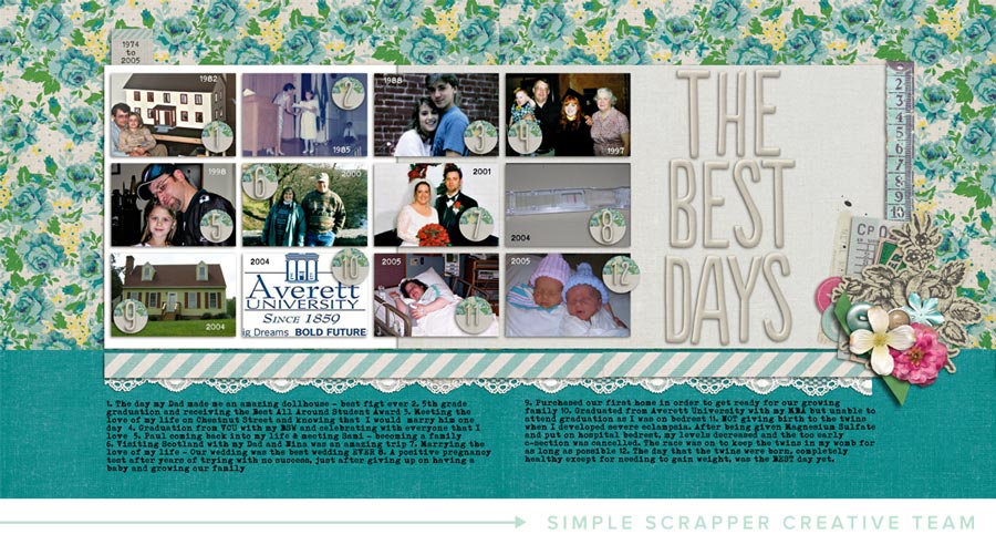 Layout by Amy Melniczenko for Simple Scrapper