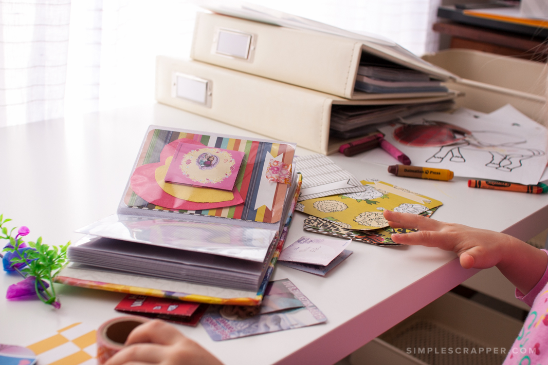 Scrapbooking with a Preschooler