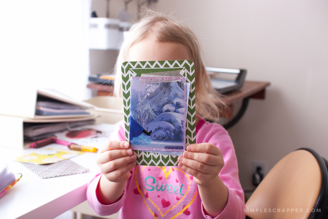 Scrapbooking with a Preschooler