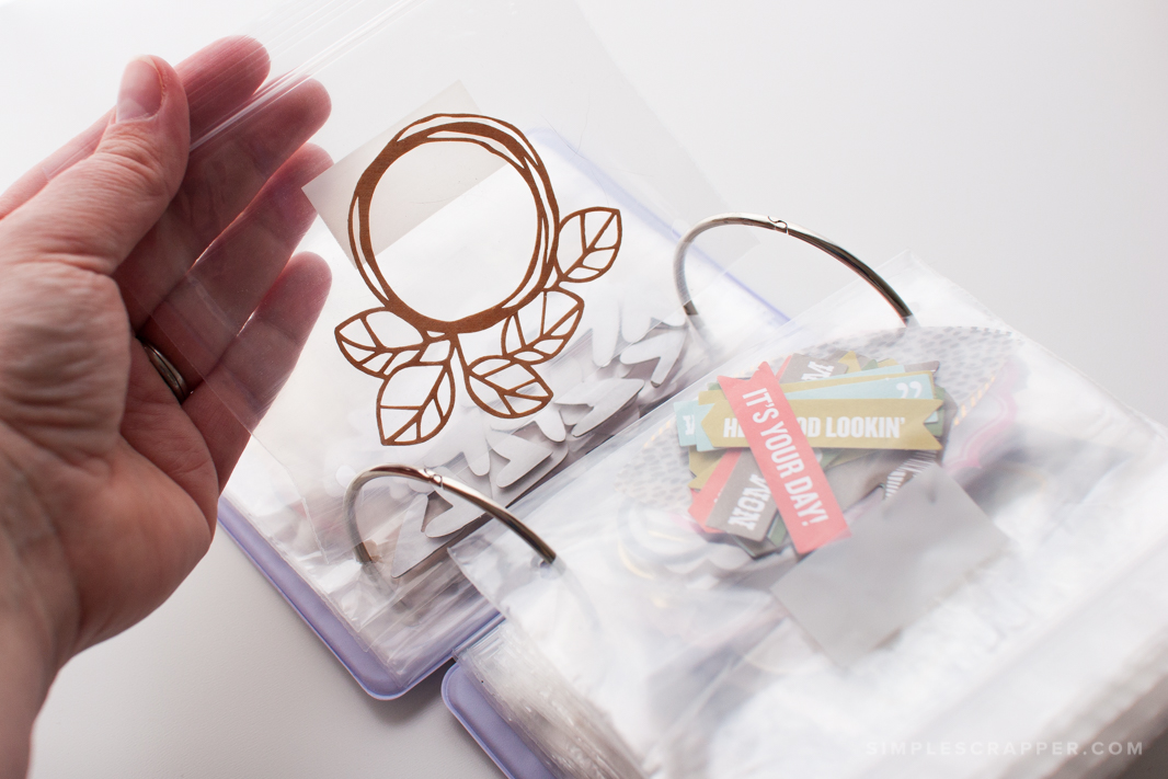 Storage Binder for Scrapbook Die Cuts