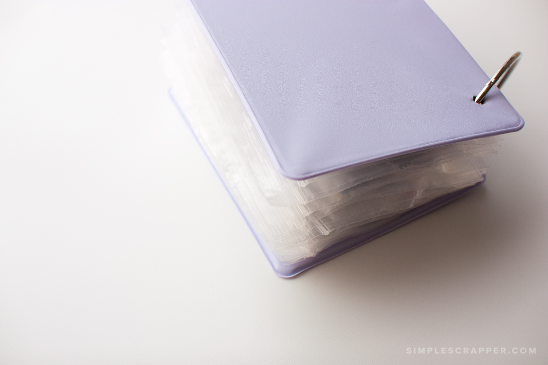 Storage Binder for Scrapbook Die Cuts