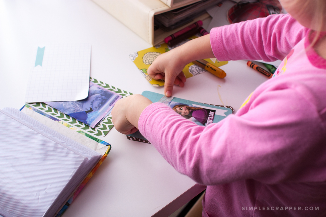 Scrapbooking with a Preschooler