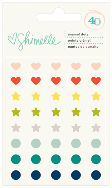 American Crafts - Shimelle Collection - True Stories - Enamel Dots