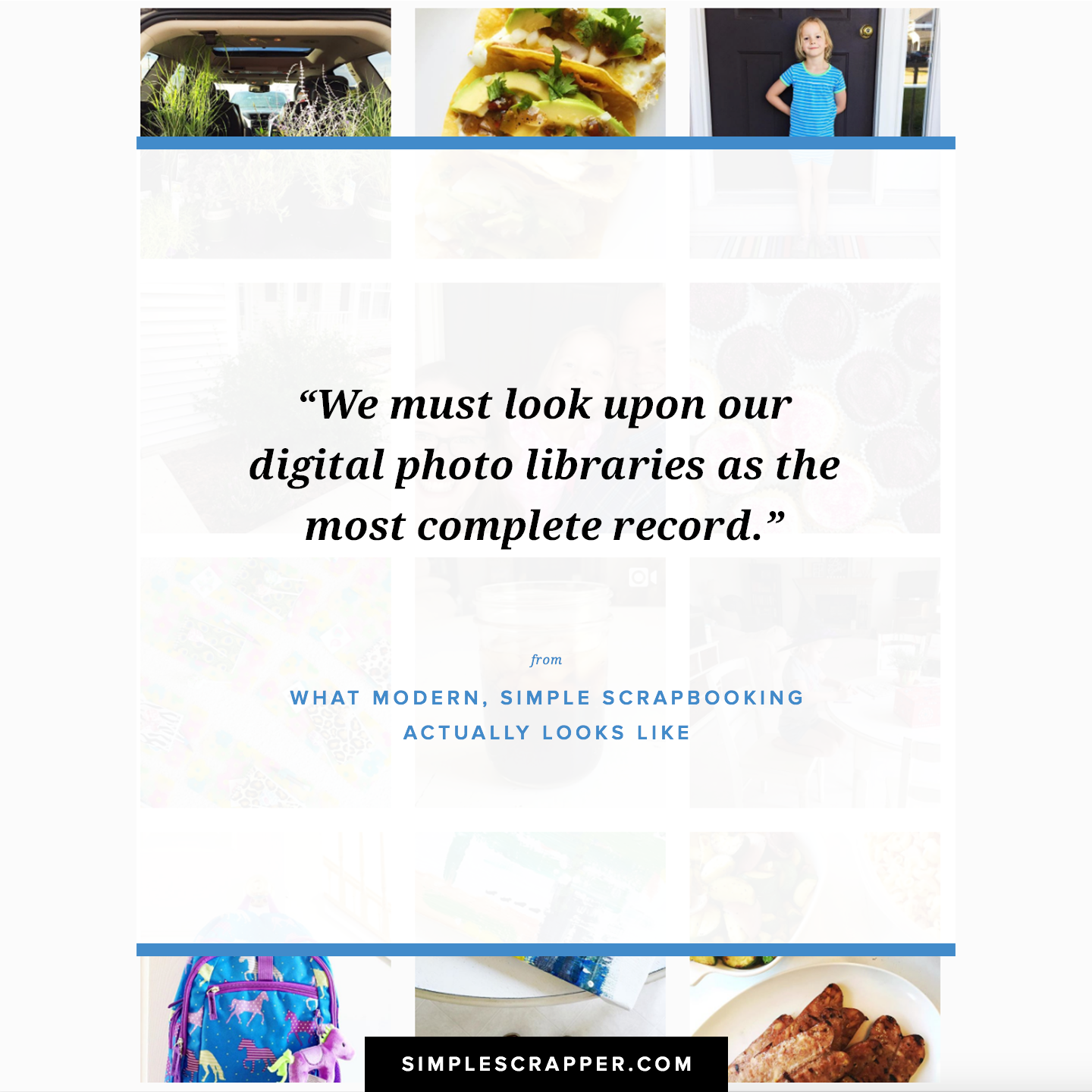 Scrapbooking in the modern era is not one-size-fits-all and when you start writing your own rules, memory keeping can truly be simple.